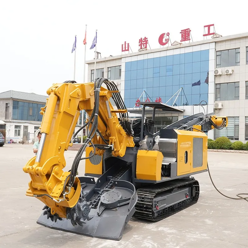 Milling Machine For Coal Mine Is Equipped With Quick Coupler, And The Bucket And Milling Head Are Interchangeable During Rock Tunneling